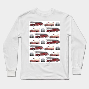 First Responder Vehicles, Fire Truck, Ambulance, Police Car Long Sleeve T-Shirt